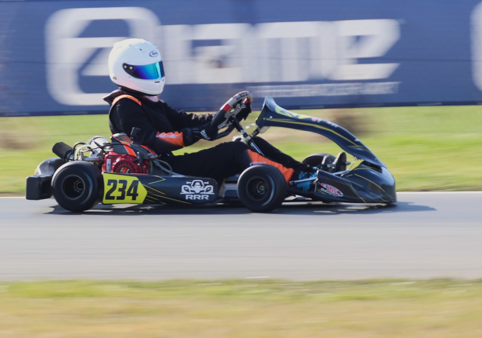 Kart 234 op het circuit